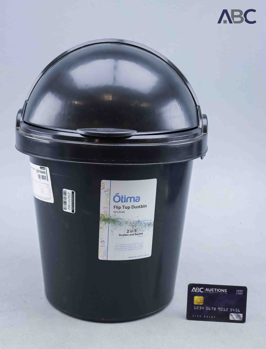 Otima Flip Top Dustbin Plastic (12L) (1)