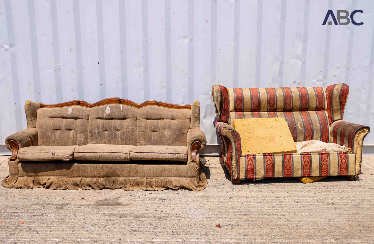 Assorted Wingback Sofas Fabric (2)