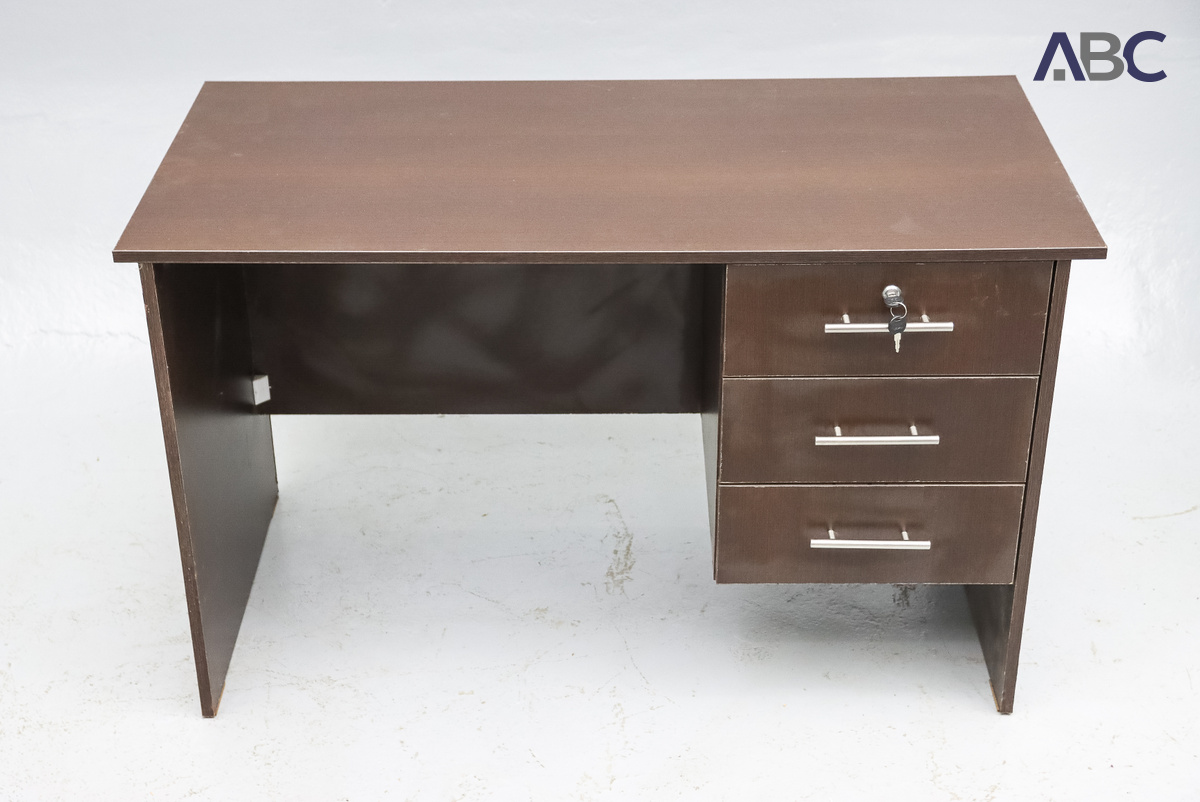 Office Desk Wooden (3 Drawer L 1200 x W 600 x H 730mm) (1)